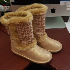 Michael Kors Lil Lettie Tan Boots